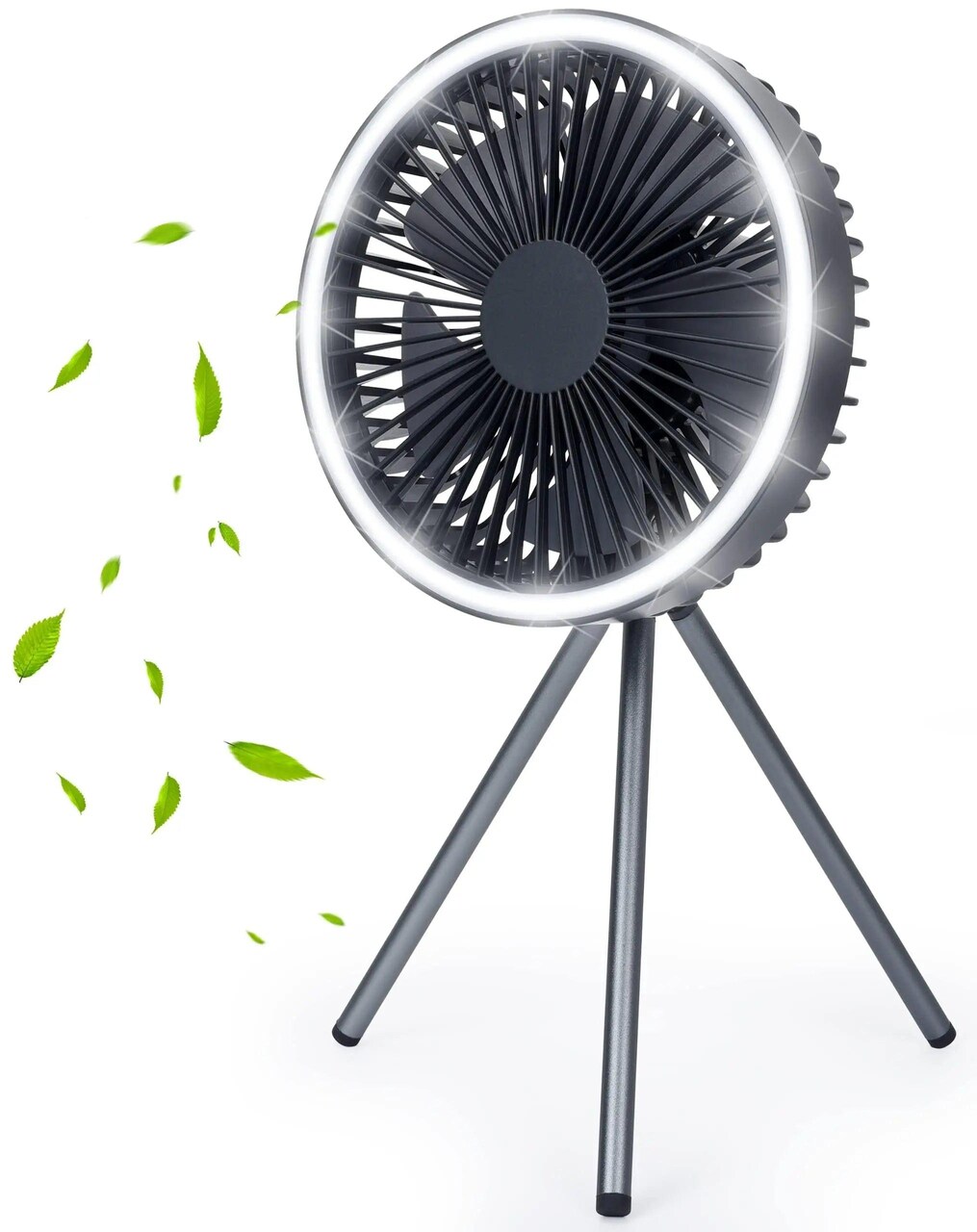 10000mAh Rechargeable Fan Portable – Desk Fan Portable Camping Fan with LED Lantern Desktop Table Cooling Fans Cordless Quiet RV Small Tent Battery Powered Fan for Camping Portable Fan for Travel